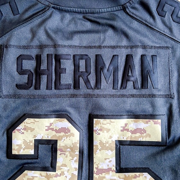 Nike NFL Seattle Seahawks SHERMAN 25 Salute to Service Football Jersey Sz Small - Picture 5 of 16